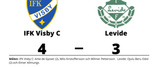 Ante de Gysser gjorde två mål när IFK Visby C vann