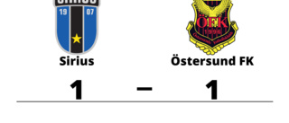 Sirius kryssade hemma mot Östersund FK