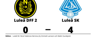 Fortsatt tungt för Luleå DFF 2 efter förlust mot Luleå SK