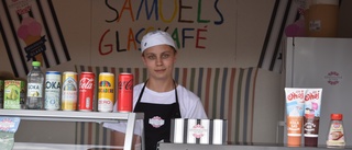 Samuel, 15, har glassjour hela sommaren