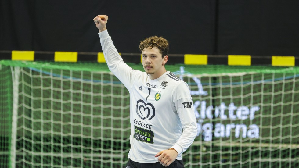 Sävehofs målvakt Oscar Sävinger tog laget till final fem mot Kristianstad.