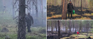 Skogsägarparet hyllar räddningstjänsten insats i pågående brand