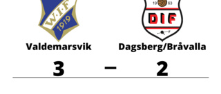 Förlust med 2-3 för Dagsberg/Bråvalla mot Valdemarsvik