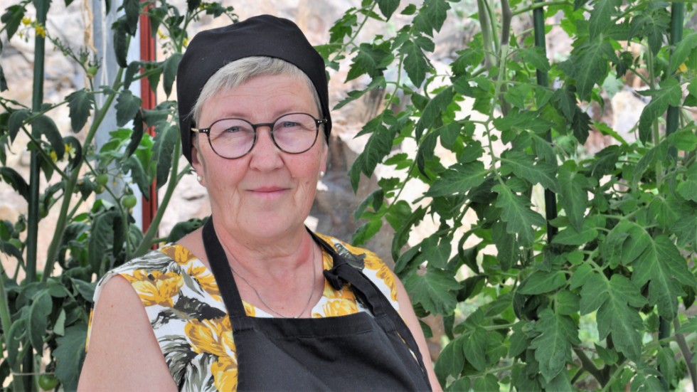 Lena Gunnarsson har nu drivit Stebbarps glasskafé i 20 år. 