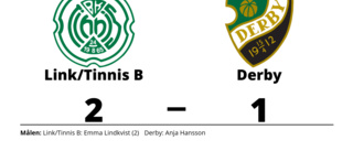 Tuff match slutade med förlust för Derby mot Link/Tinnis B