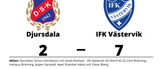 Utklassning när IFK Västervik besegrade Djursdala