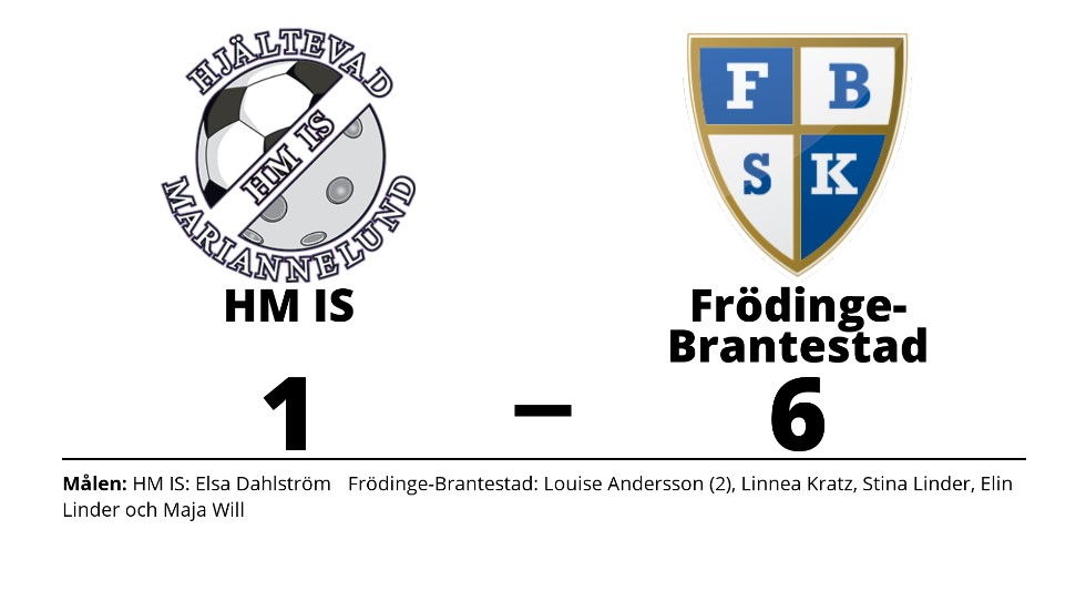HM IS (9-m) förlorade mot Frödinge-Brantestad SK (9-m)