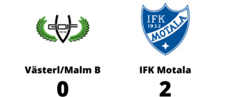 IFK Motala avgjorde före paus mot Västerl/Malm B