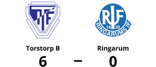 Bortaförlust för Ringarum - 0-6 mot Torstorp B