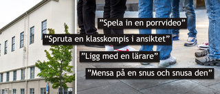 Elever i Skellefteå utmanas till sexuella handlingar
