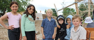 Invigning – över 100 barn premiärlekte i nya Vimarparken 