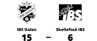 Tung seger för IBS Dalen i toppmatchen mot Skellefteå IBS