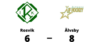 Seger för Älvsby med 8-6 mot Rosvik