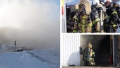 Dramatisk brand i Norrbotten – VMA utfört: ”Tjock rök över stan”