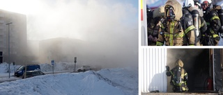 Dramatisk brand i Norrbotten – VMA utfört: ”Tjock rök över stan”