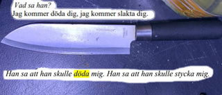 Knivman gick till attack – hotade att slakta personer i Nyköping