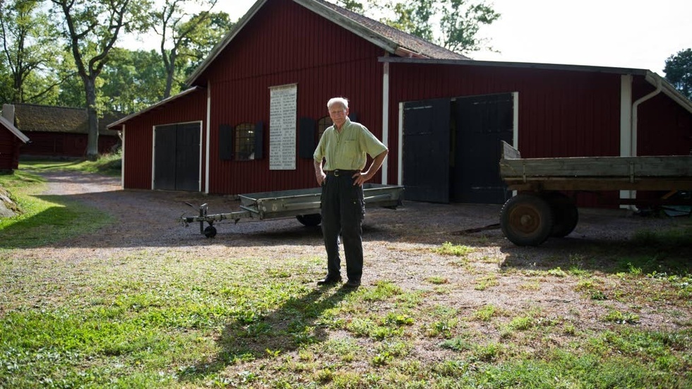 Ödeshögs hembygdsgård får nu bättre plats för alla saker, berättar Jan Johansson.