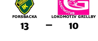 Lokomotiv Grillby föll mot Forsbacka på bortaplan
