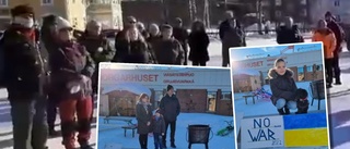 Manifestation i Arvidsjaur – för att stötta Ukraina: ”Hoppas på fred”