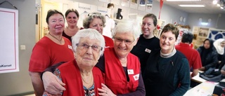 95-åriga Gertrud Boström har jobbat 20 år på Kupan
