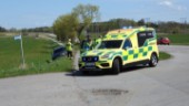 Trafikolycka på Linköpingsvägen – bil har kört i diket