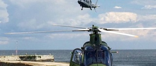 WEBB-TV: Här landar lunchgästerna med helikopter