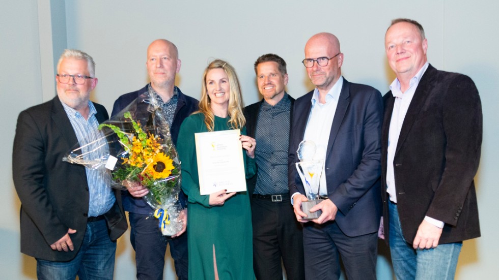 Kajsa Fast, Tomas Persson, Håkan Karlsson, Svante Björk och Ulf Isaksson från Keep the company var på plats för att ta emot priset som Årets startup.