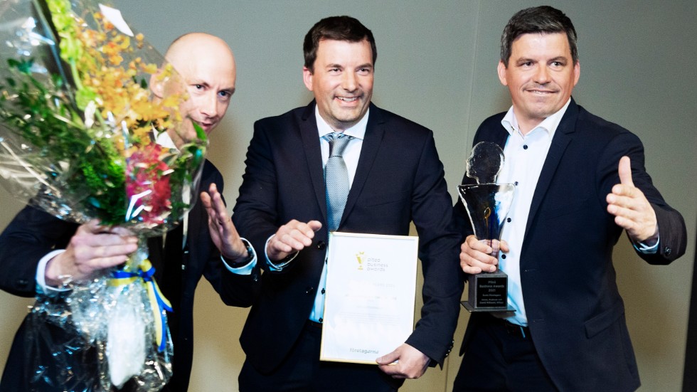"Det är förstås otroligt hedrande, det var duktiga finalister", säger Jonas Wiklund från Wibax som tillsammans med sina bröder David och Andreas blev Årets företagare i Piteå.