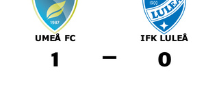 IFK Luleå föll mot Umeå FC på bortaplan
