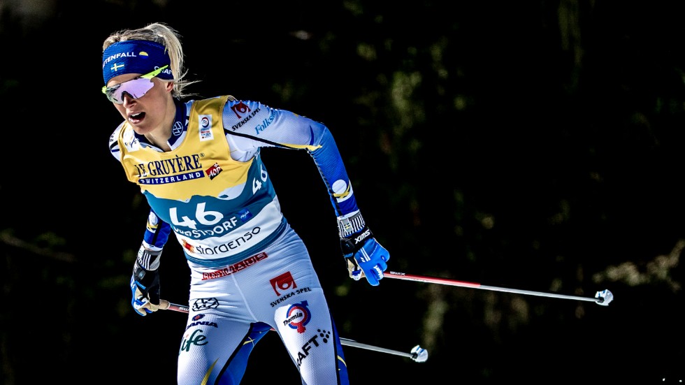 Frida Karlsson under skid-VM i Oberstdorf. Arkivbild.