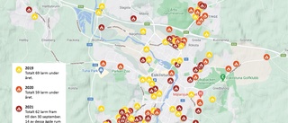Kartläggning: Här brinner bilarna i Eskilstuna: "Majoriteten är anlagda"