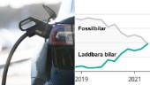 Rekordstort intresse för att köpa elbil i Skellefteå – lika många som fossilbilarna • Spår fortsatt ökning