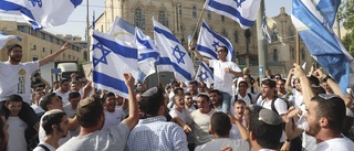 Spänt inför omstridd flaggparad i Jerusalem