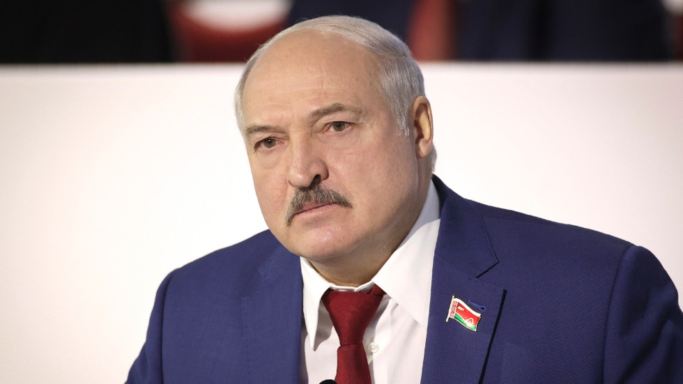 Belarus vitryske diktator Alexander Lukasjenko.