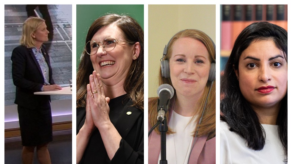 Magdalena Andersson, Märta Stenevi, Annie Lööf och Nooshi Dadgostar kan bilda rödgrön front i riksdagsvalet.