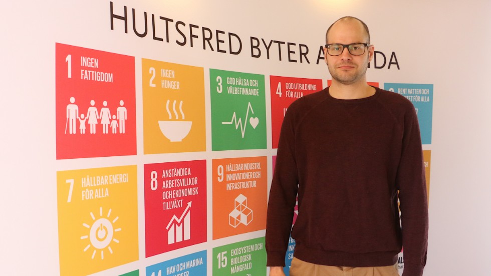 Arvid Lindblad jobbar numera heltid i Hultsfreds kommun, som har startat ett hållbarhetskontor.