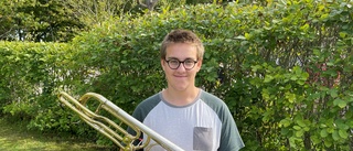 Bastrombonisten Elias får musikstipendium 