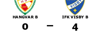 IFK Visby B vann borta mot Hangvar B