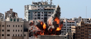 Israel bombade mediebyggnad i Gaza