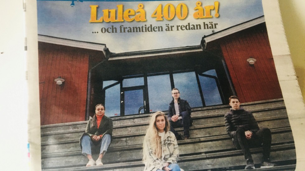 Norrbottens-Kurirens specialbilaga Luleå 400 år. Temat i bilagan är "fyra". Fyra år som präglade Luleå, fyra platser, fyra hus, fyra kvinnor, fyra framtidshopp ... 