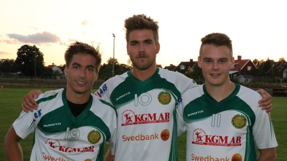 HFK:s målskyttar: Filip Ingemarsson, Albert Johansson och Martin Johansson.