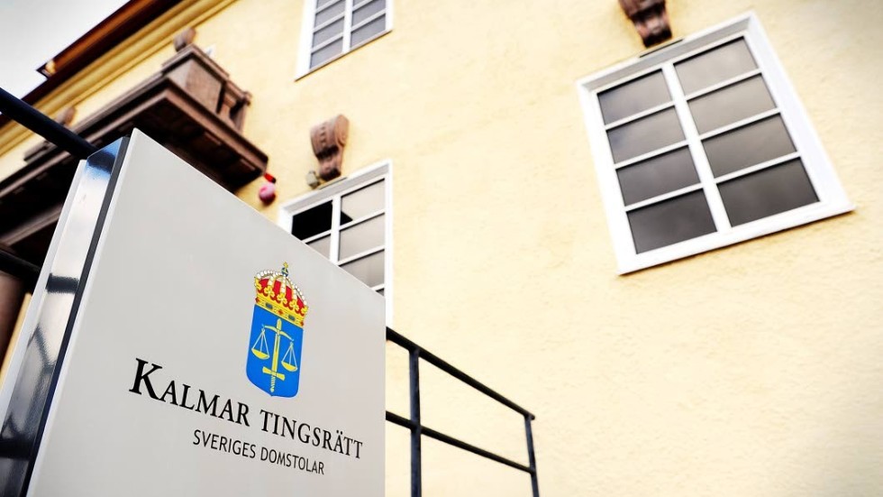 Mannen stoppades av polispatrull på Skyttegatan i Västervik.