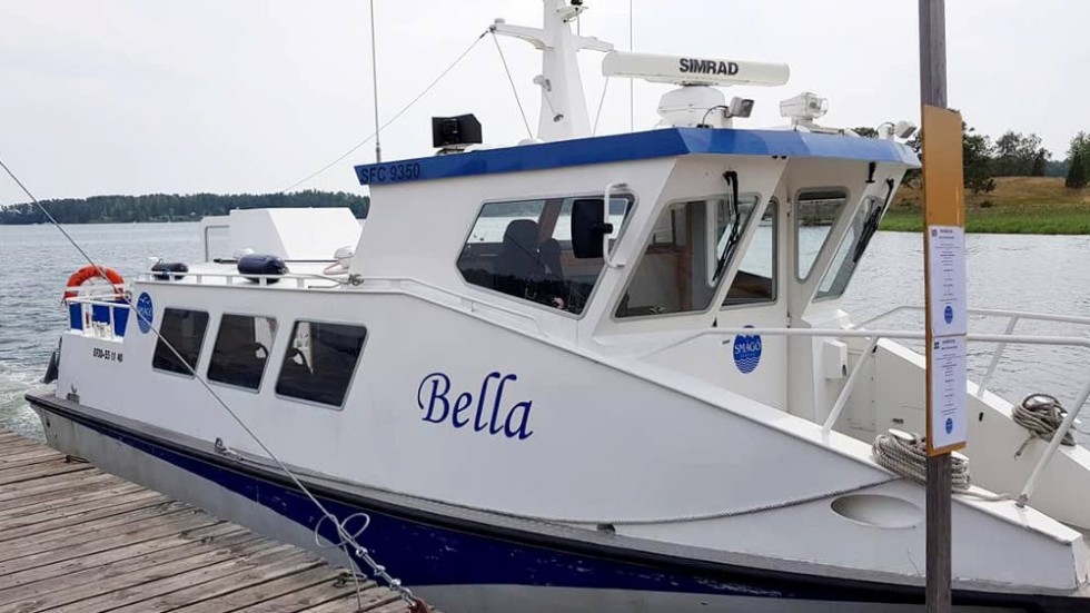 Passagerarfärjan "Bella" trafikerar numera sträckan Loftahammar-Rågö