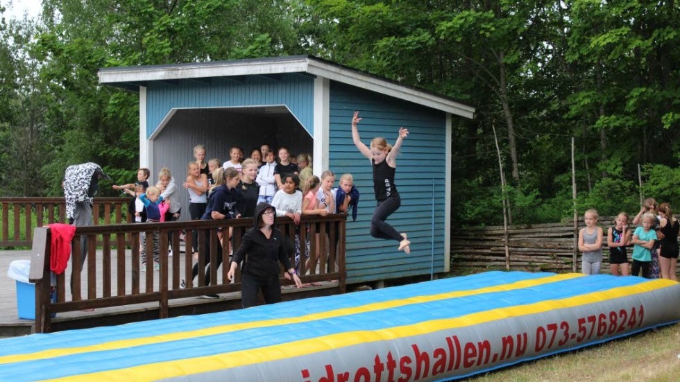 Ines Sjöstrand var en av de gymnaster som visade vad de gick för.