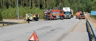 En till sjukhus efter olycka