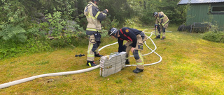 Larm om liten gräsbrand i Mjölby