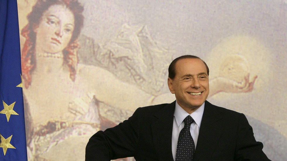 Silvio Berlusconi under sin tid som Italiens premiärminister 2008. På senare år blev han en konstsamlare, om än utan större jaktlycka. Arkivbild.
