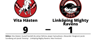 Storförlust för Linköping Mighty Ravens borta mot Vita Hästen