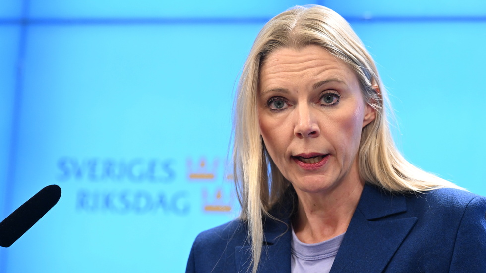 Socialdemokraternas utbildningspolitiska talesperson Åsa Westlund säger på en pressträff att skolan behöver sluta blunda för pojkars allt sämre skolresultat.