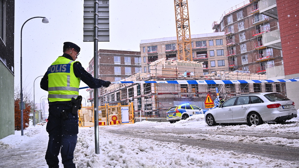 Den 11 december rasade en bygghiss 20 meter i Sundbyberg. Fem personer omkom i olyckan. Arkivbild.